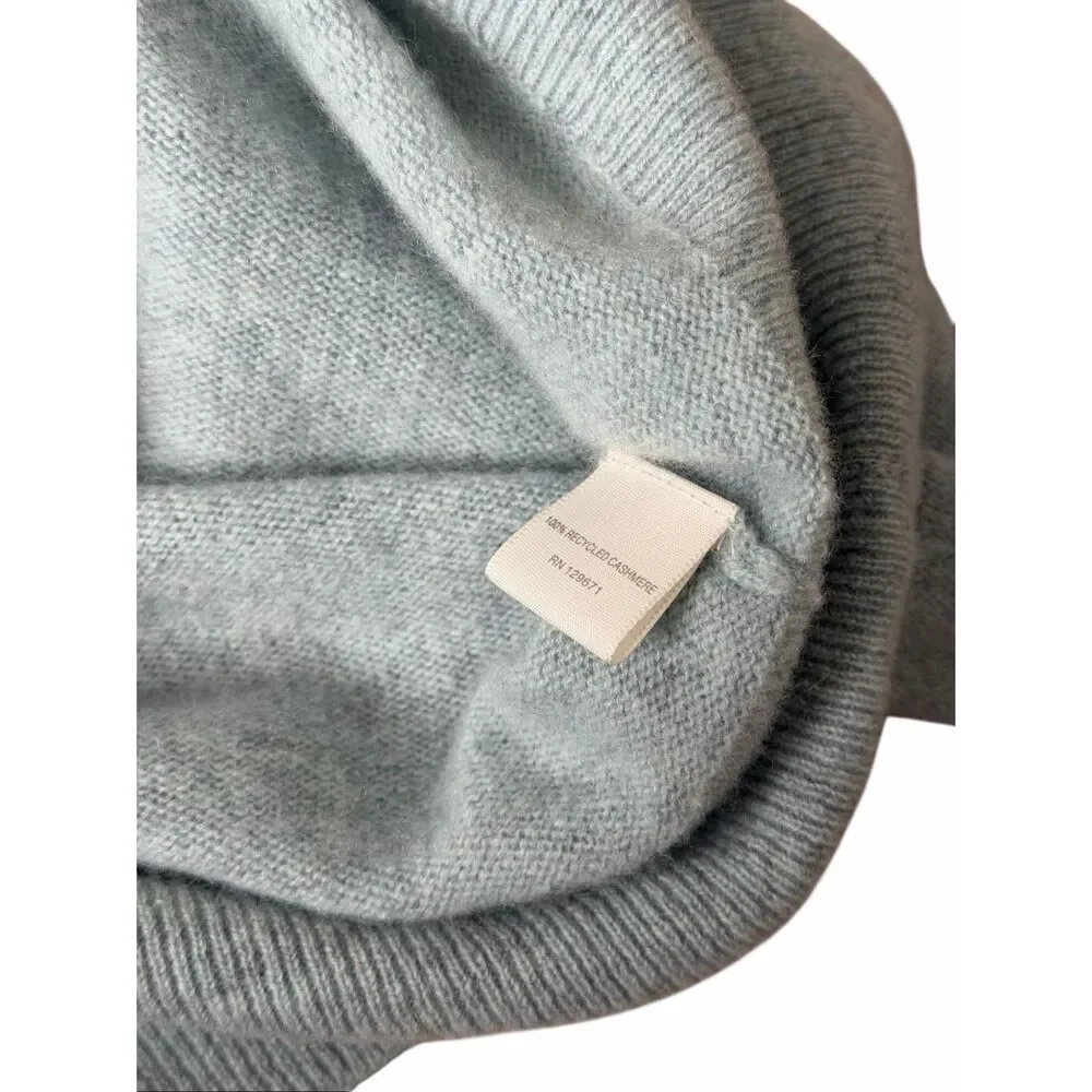 Naked Cashmere Cropped Button Front Cardigan Small Sea foam Blue - Picture 7 of 7